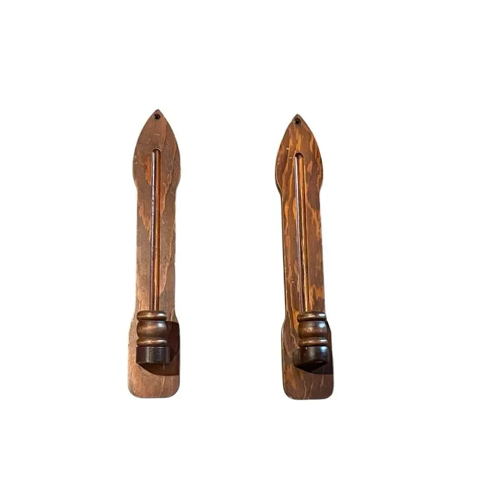 Vintage Mid Century Modern Candle Holders Wall Scones